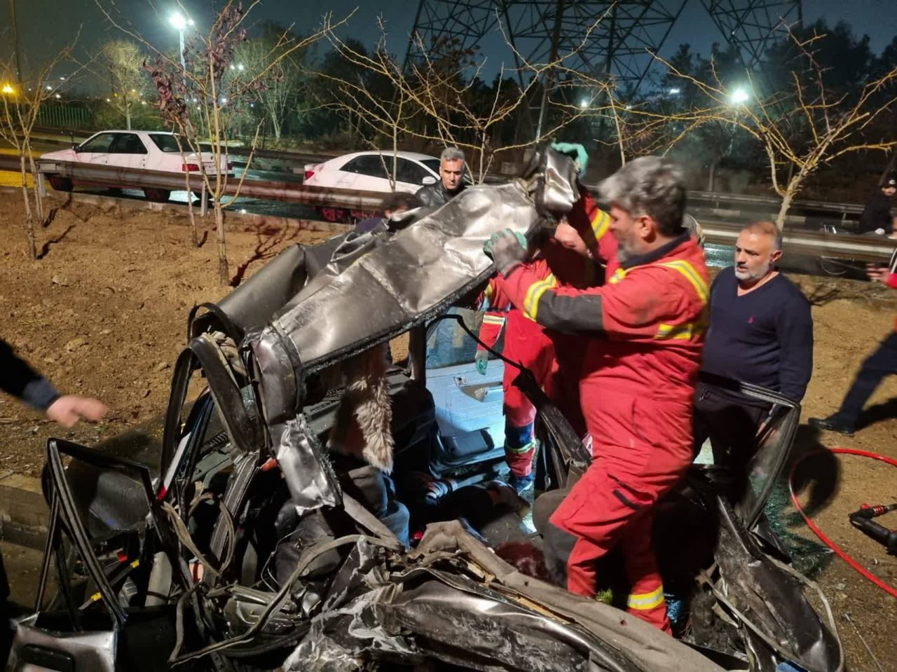 تصادف در بزرگراه رستگاری مقدم با 2 فوتی (3)