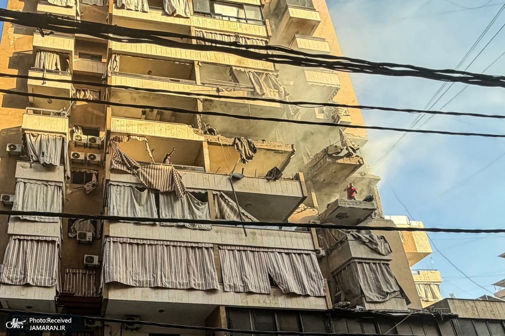 تصاویر دیگری از حمله رژیم صهیونیستی به ضاحیه جنوبی بیروت (3)