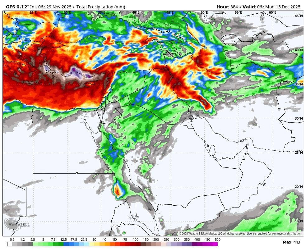 پیش‌بینی بارش‌های خوب در نیمه غربی کشور