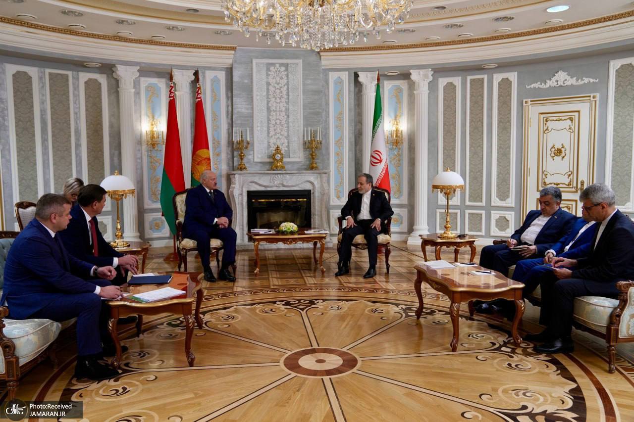 دیدار و گفتگوی سید عباس عراقچی وزیر خارجه کشورمان با الکساندر لوکاشنکو رئیس جمهور بلاروس 3