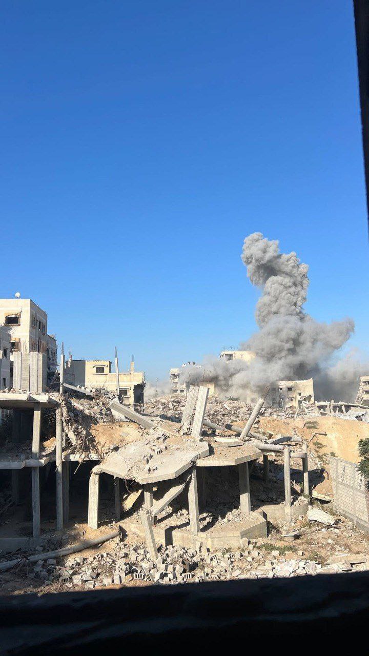 بمباران غزه امروز صبح (2)