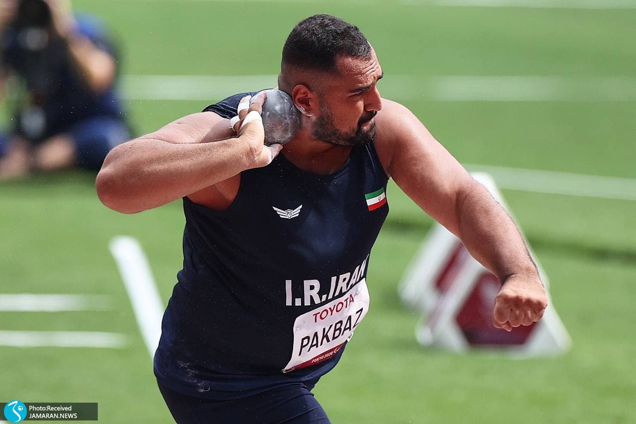 پارادوومیدانی ایران در پارالمپیک توکیو - سامان پاکباز پرتاب وزنه