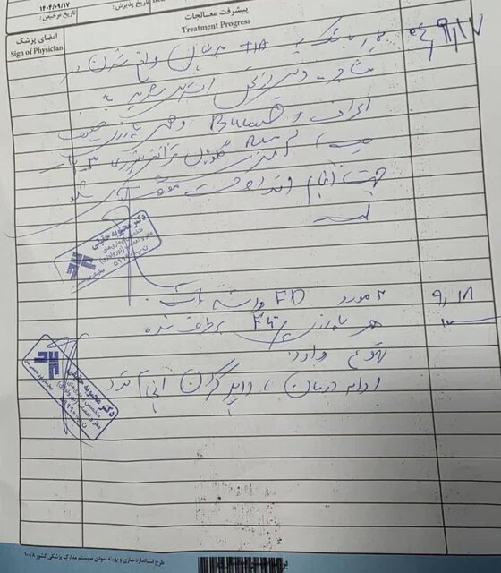 طالبی دارستانی سکته نکرده است (2)