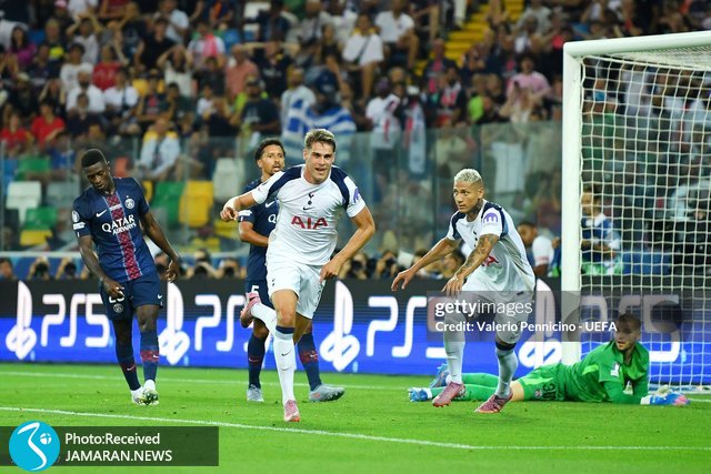 سوپرکاپ اروپا پاری سن ژرمن تاتنهام میکی فن د فن