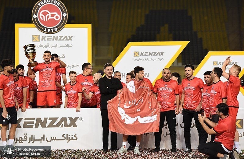 جشن قهرمانی تراکتور در سوپرجام ۱۴۰۴