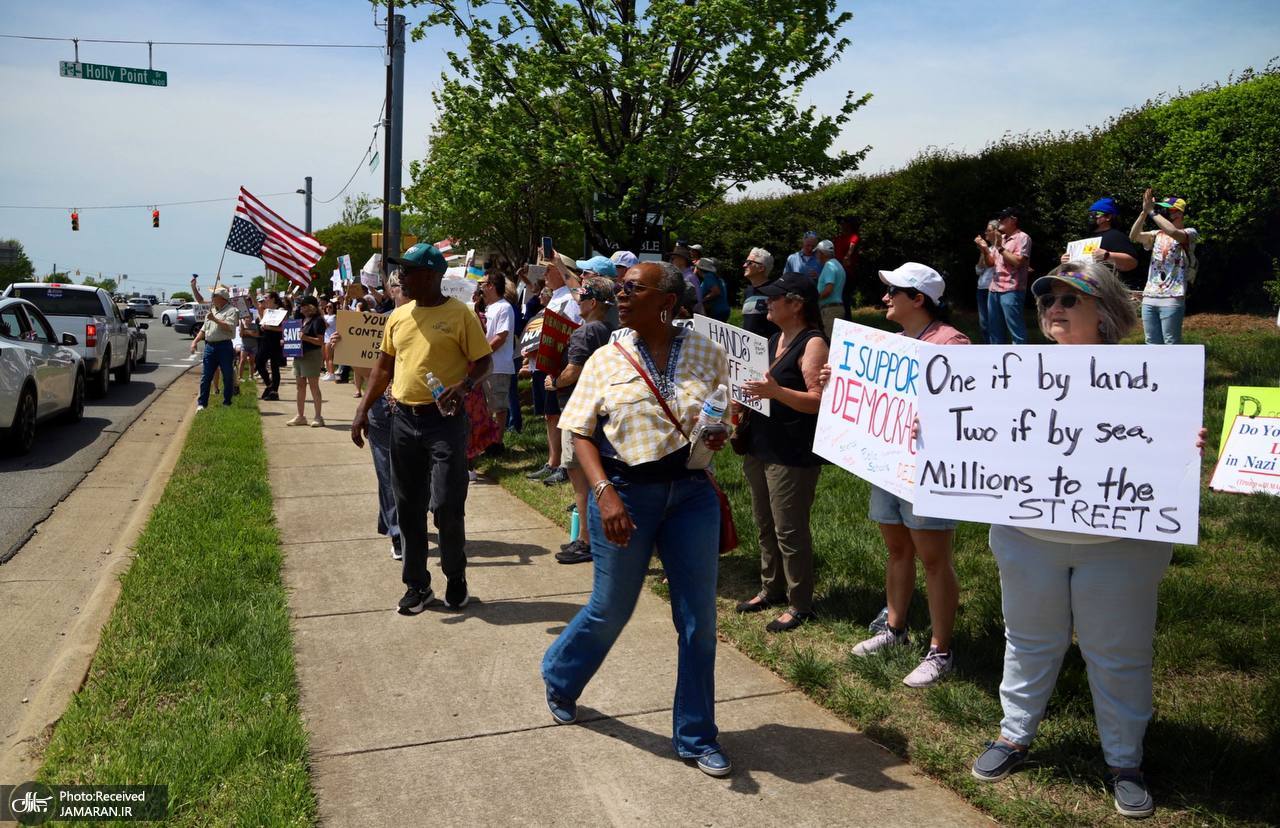 تظاهرات گسترده در آمریکا علیه سیاستهای ترامپ 2