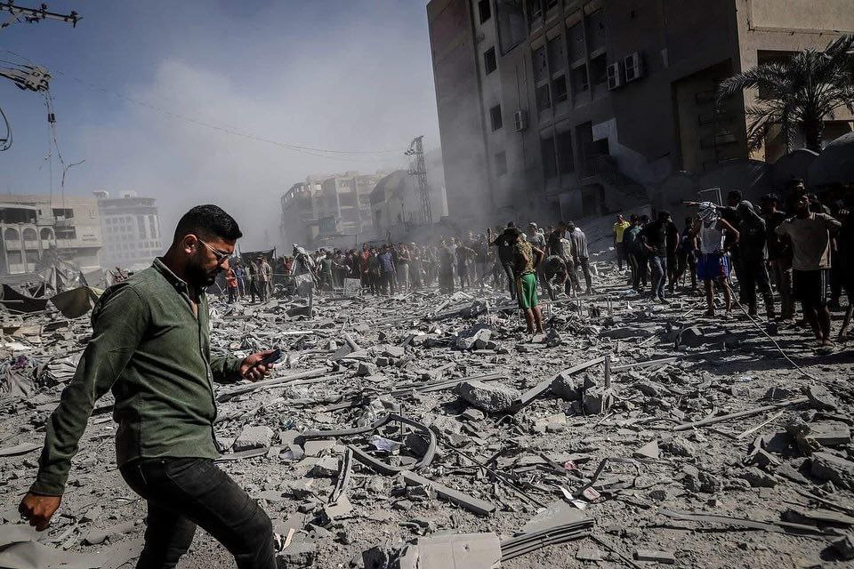 لحظات وحشتناک حمله اسرائیل به برج های غزه (3)