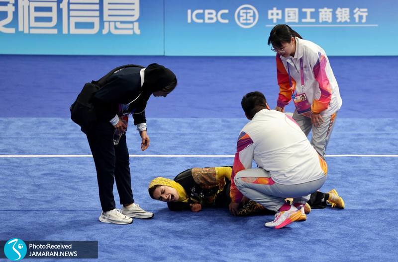 حادثه تلخ برای دختر ورزشکار ایرانی روی تشک تالو