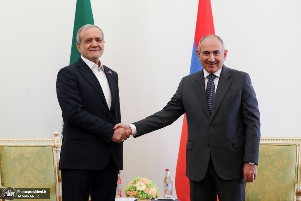 مذاکرات خصوصی و دوجانبه پزشکیان و نخست‌وزیر ارمنستان2