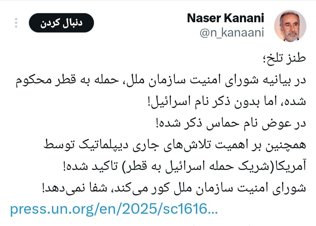 طنز تلخ شورای امنیت سازمان ملل