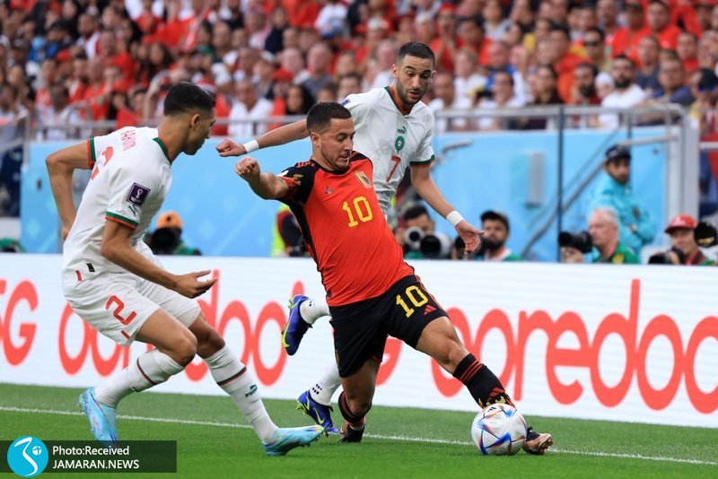 ادن هازارد بلژیک مراکش جام جهانی 2022