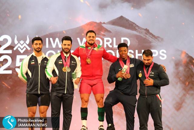 وزنه برداری قهرمانی جهان علیرضا معینی علی عالی پور