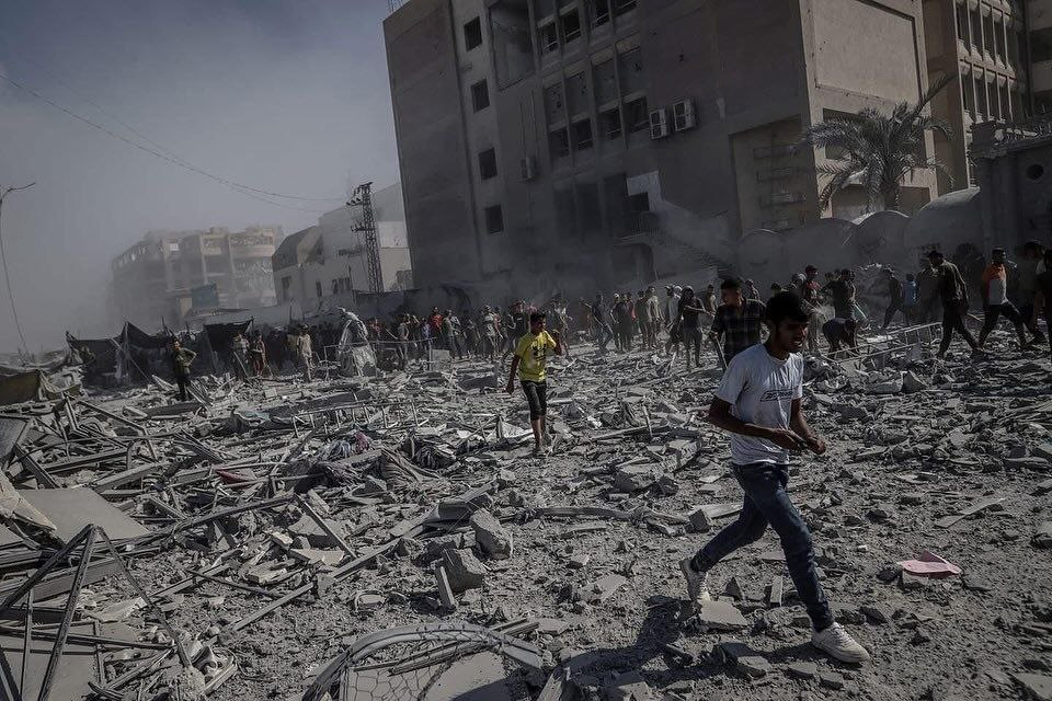 لحظات وحشتناک حمله اسرائیل به برج های غزه (2)