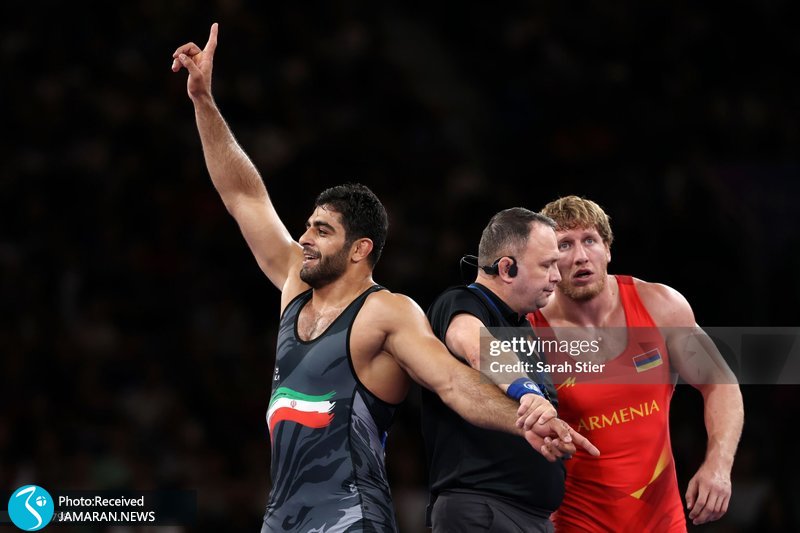 محمدهادی ساروی آرتور الکسانیان محمدهادی ساروی کشتی فرنگی المپیک پاریس محمدهادی ساروی المپیک پاریس ۲۰۲۴