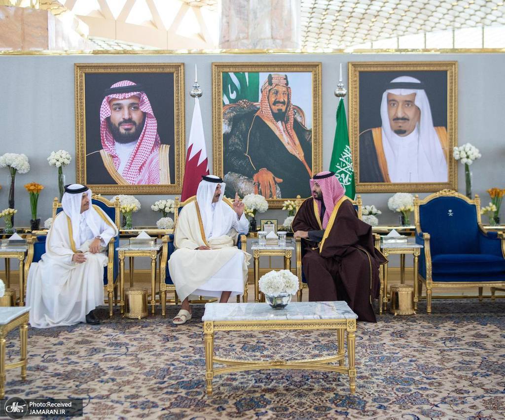 امیر قطر وارد ریاض شد (1)