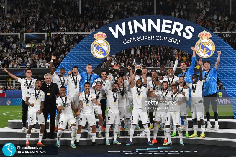 جشن قهرمانی رئال مادرید در سوپرجام اروپا