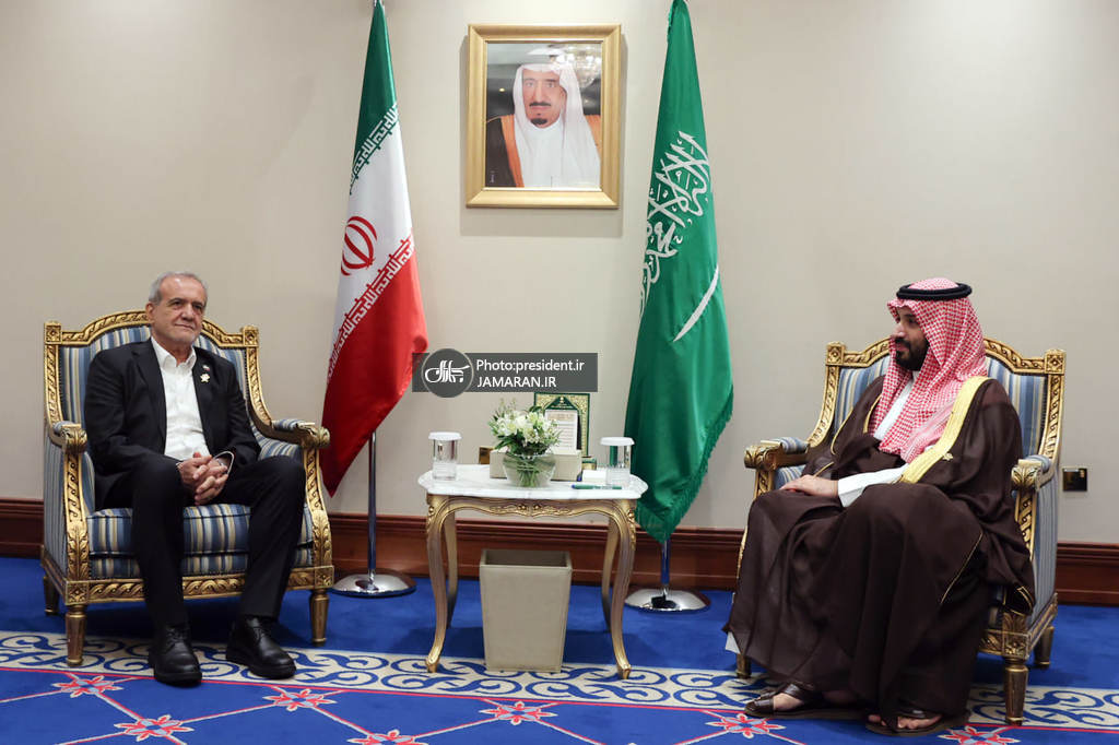 دیدار پزشکیان و بن سلمان در دوحه (2)