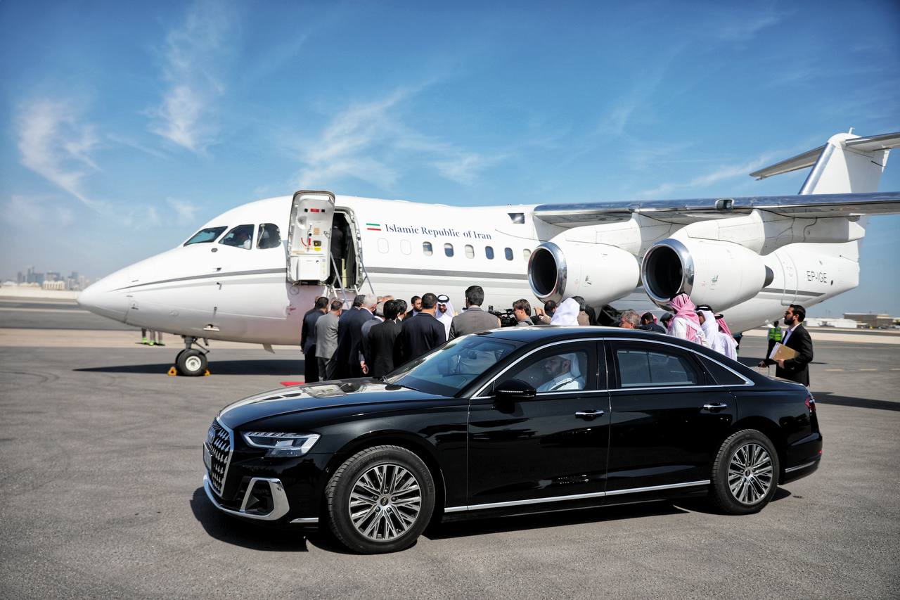 لاریجانی وارد قطر شد (3)