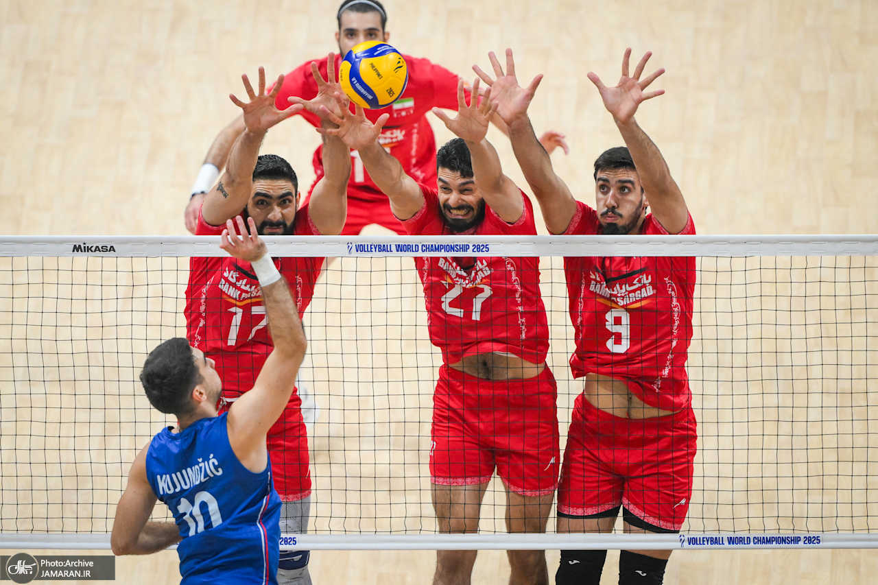 والیبال قهرمانی جهان 2025 تیم ملی والیبال ایران صربستان