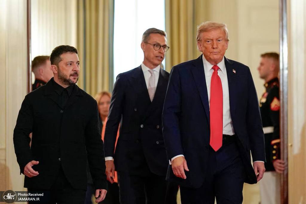 تصاویری از دیدار ترامپ و زلنسکی و رهبران اروپایی در کاخ سفید (2)