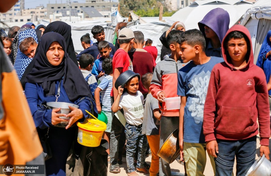صف غذا در غزه 3