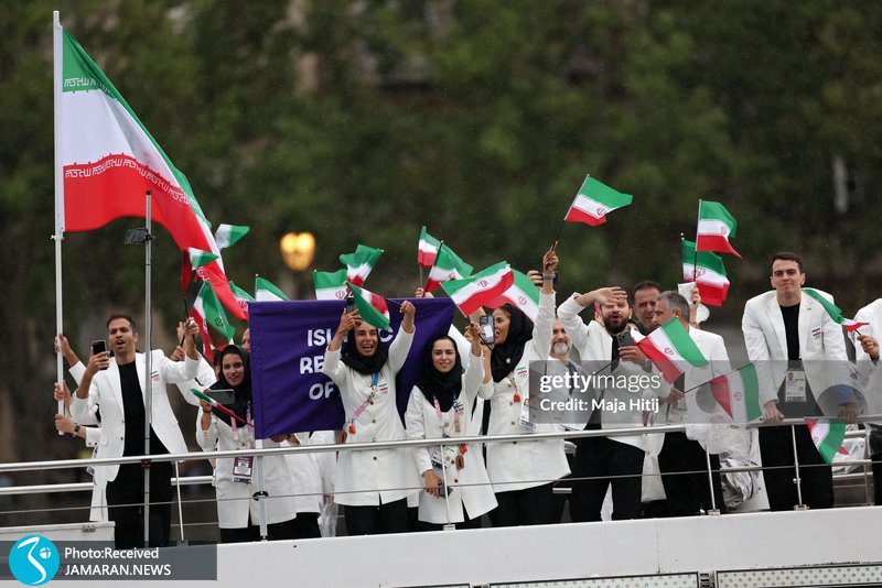 کاروان ایران در افتتاحیه المپیک پاریس ۲۰۲۴