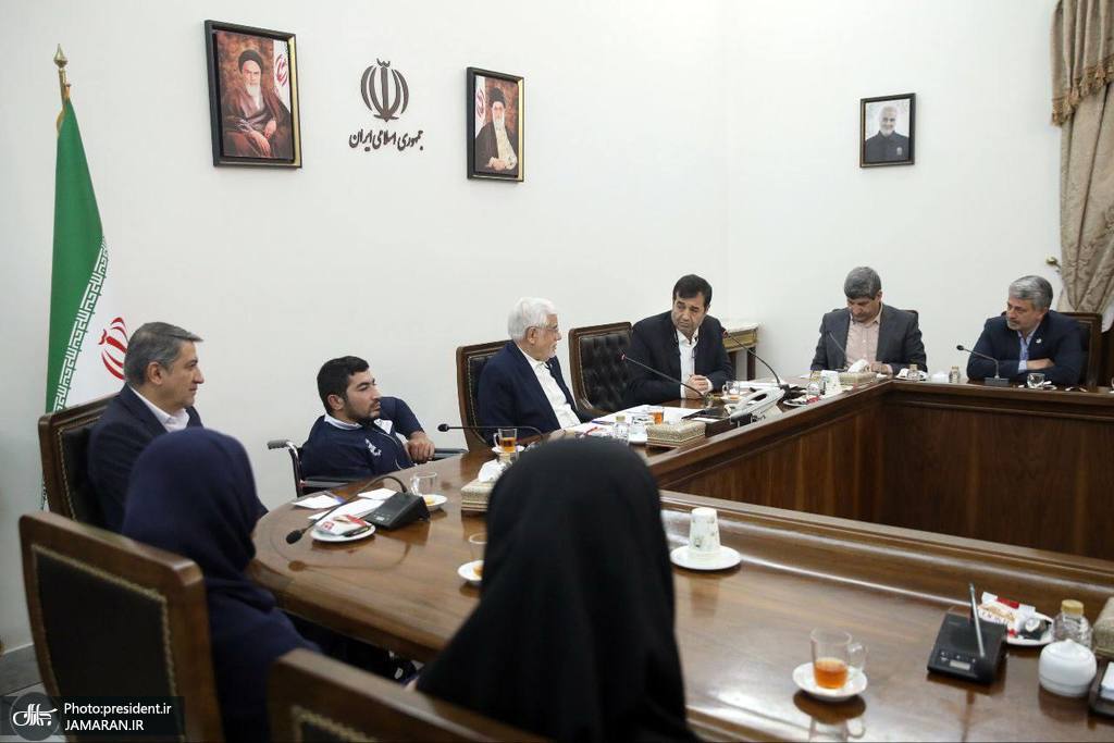 عارف در دیدار مدالآوران پارادو و میدانی قهرمانی جهان (5)