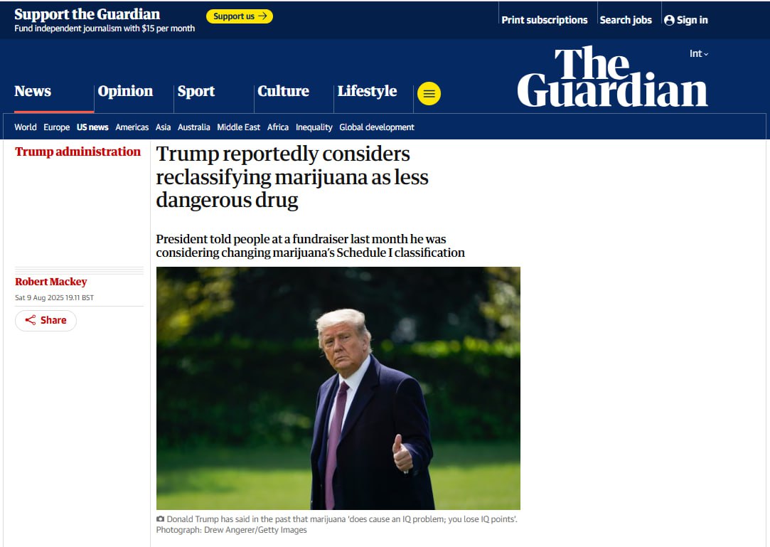 ترامپ به دنبال درآمد از مواد مخدر