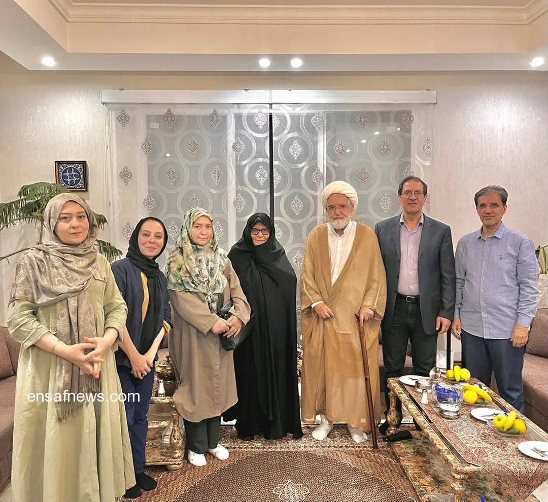 فرزندان میرحسین موسوی به دیدار مهدی کروبی رفتند + عکس