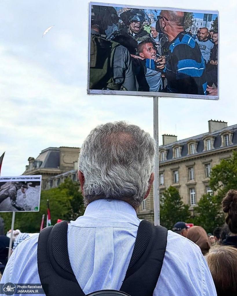 تظاهرات در پاریس برای همبستگی با مردم فلسطین (1)