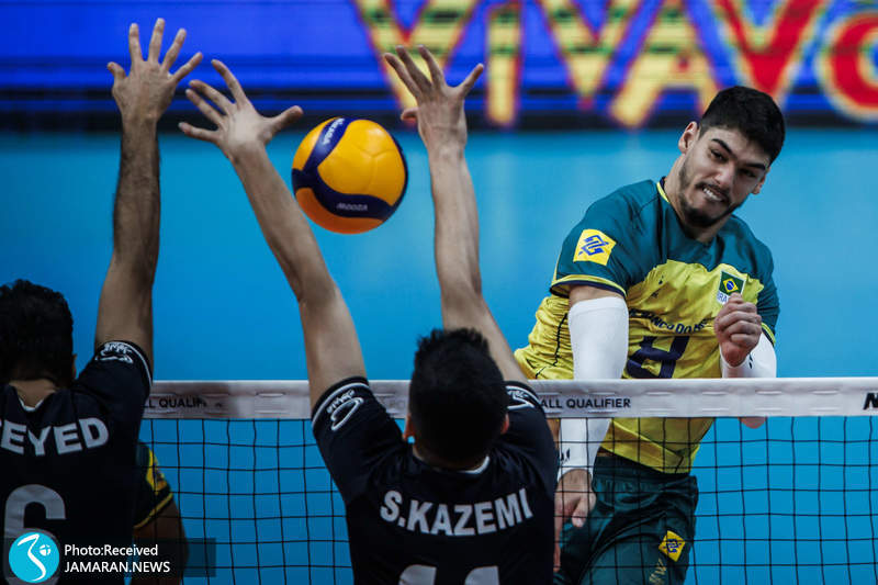 والیبال انتخابی المپیک 2024 تیم ملی والیبال ایران برزیل