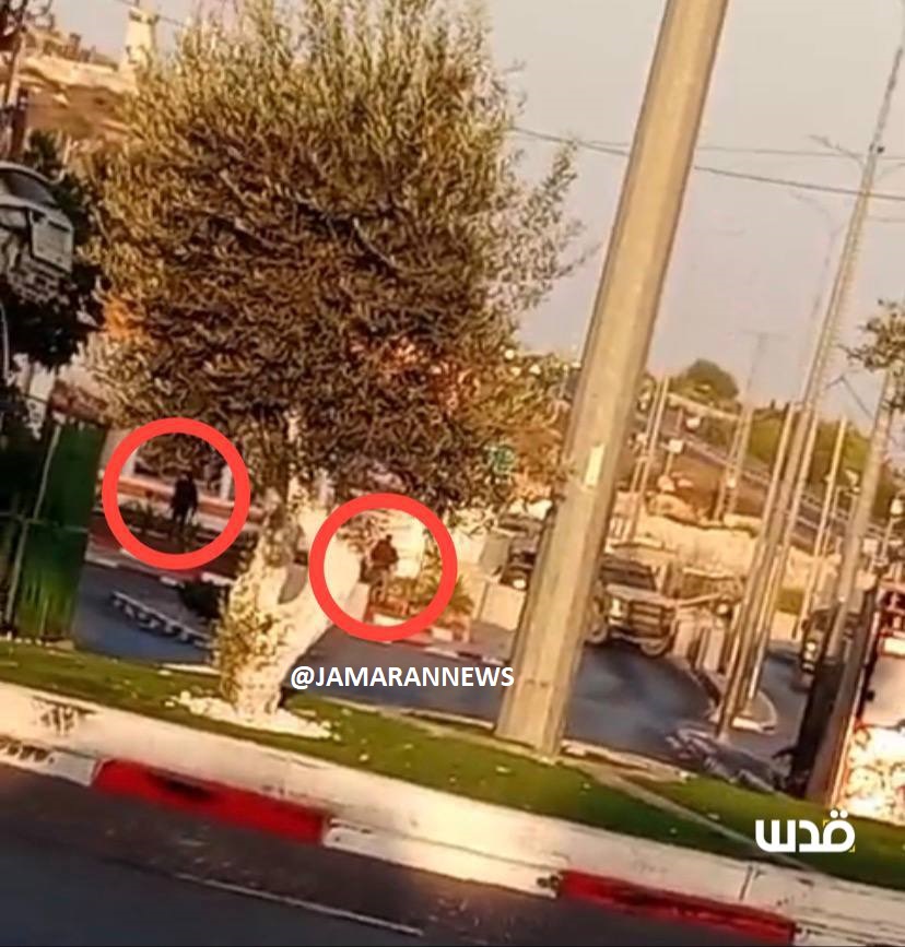 🎥تصاویری دیگر از محل وقوع عملیات تیراندازی در نزدیکی الخلیل