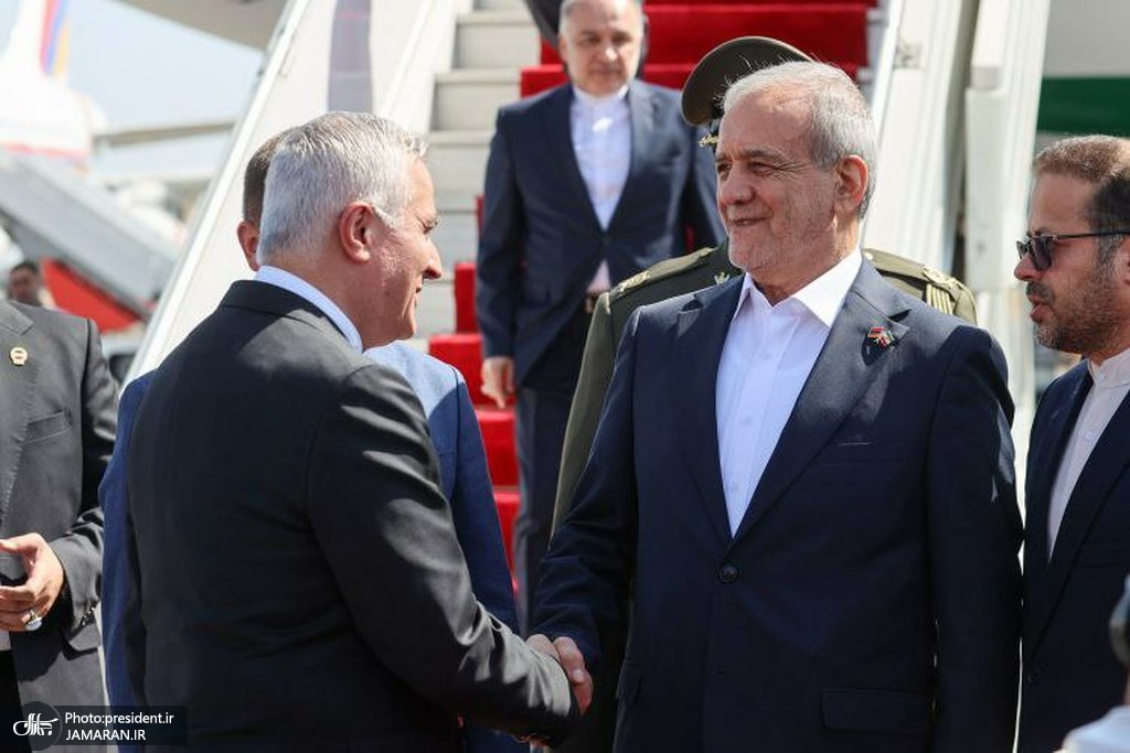 ورود رئیسجمهور پزشکیان به ایروان 2
