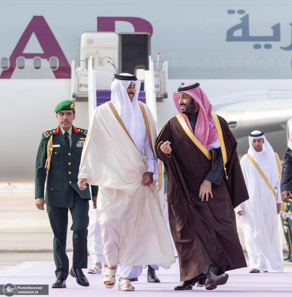 امیر قطر وارد ریاض شد (4)