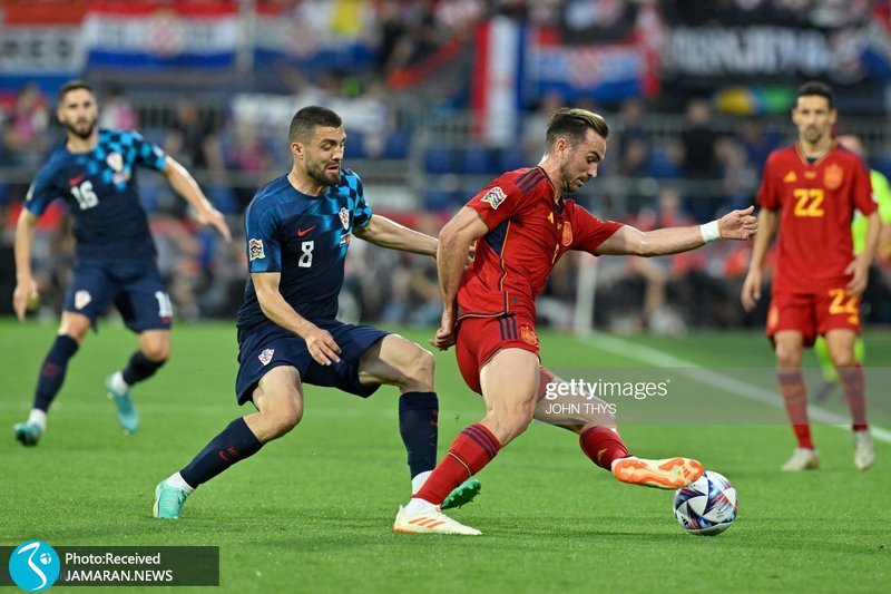 فینال لیگ ملت های اروپا ۲۰۲۳ اسپانیا کرواسی اسپانیا تیم فوتبال اسپانیا تیم فوتبال کرواسی