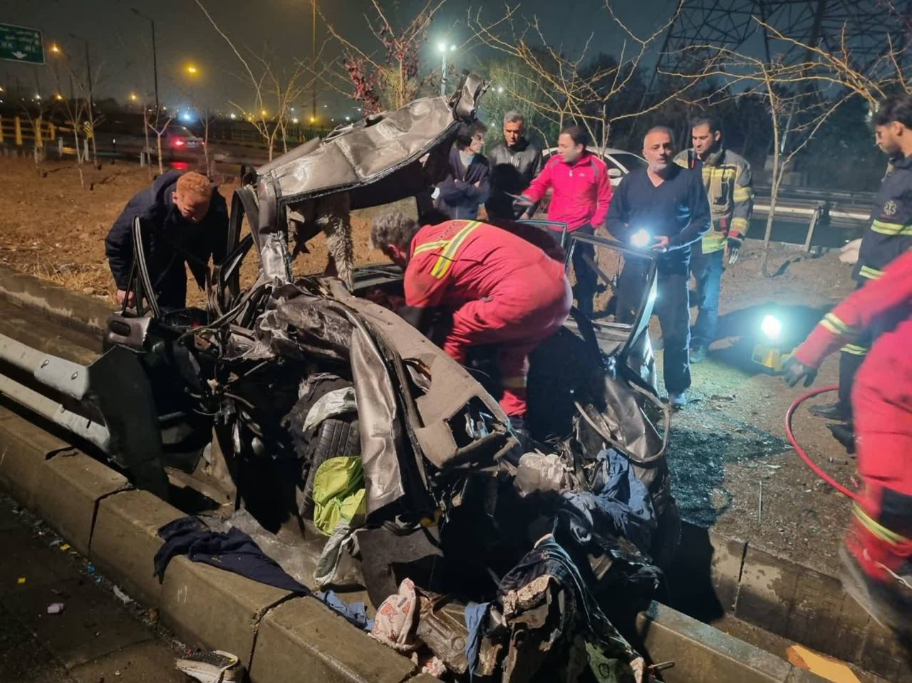 تصادف در بزرگراه رستگاری مقدم با 2 فوتی (2)