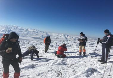 عود زمستانی کوهنوردان خلخال به قله عجم این شهرستان