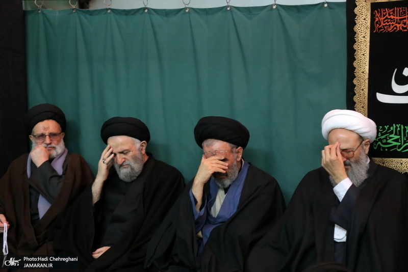 عزاداری در بیوت مراجع عظام تقلید و علما در سالروز شهادت حضرت فاطمه(س)