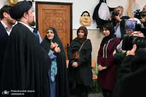 بازدید سید حسن خمینی از اولین جشنواره استانی دستاوردهای کانون های فرهنگی تربیتی شهر تهران‎