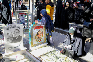 مهمانی لاله ها در قطعه شهدای بهشت زهرا