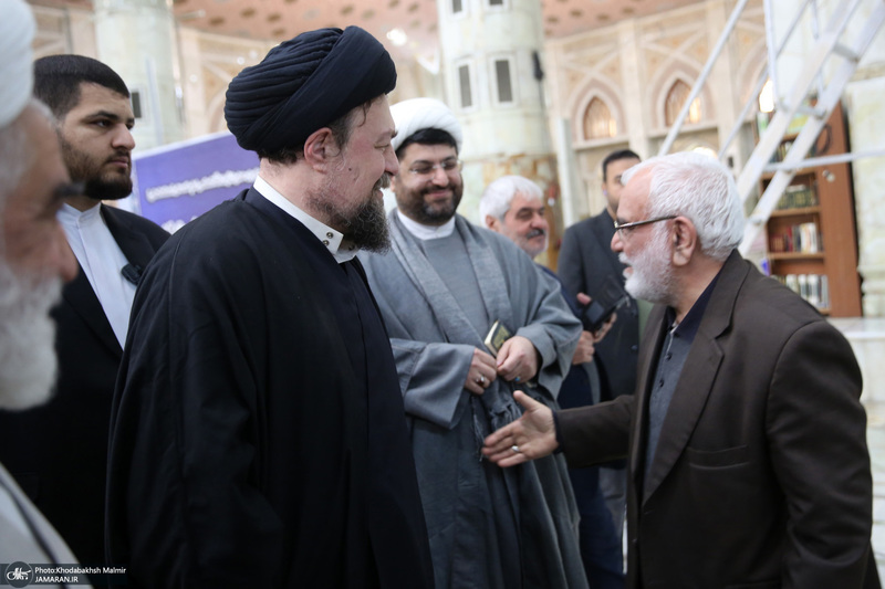 دیدار رئیس و اعضای کمیته امداد با سید حسن خمینی