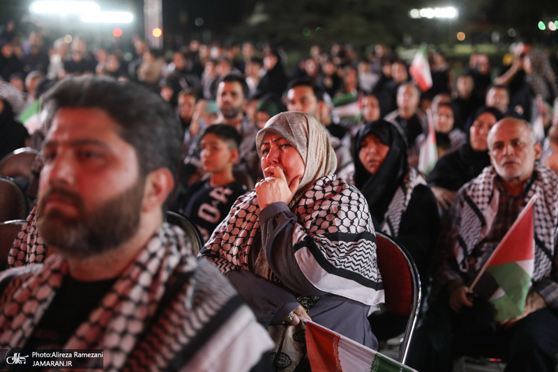 اجتماع مردم تهران در حمایت از مردم مظلوم غزه