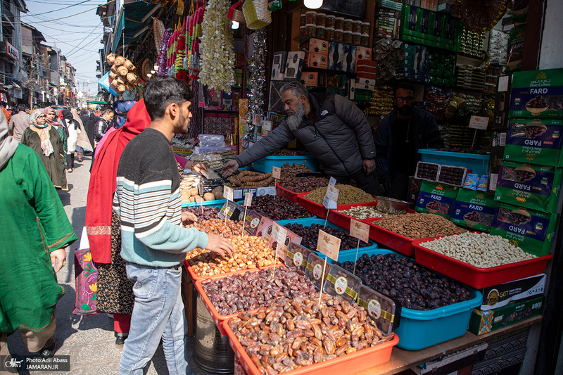 تصاویر اختصاصی جماران از بازار کشمیر هند در آستانه ماه مبارک رمضان