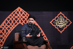 مراسم عزاداری شب تاسوعای حسینی در حسینیه امام خمینی