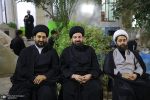 مراسم عزاداری دهه اول ماه صفر در بیت آیت الله شاه آبادی در قم‎