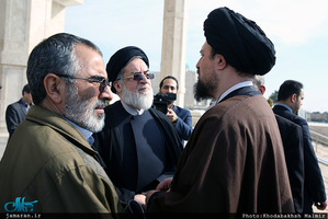 ادای احترام حسن روحانی به امام خمینی و رییس فقید مجمع تشخیص مصلحت نظام