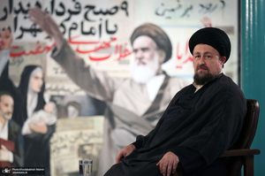 پشت صحنه برنامه تلویزیونی «صف اول» با حضور سید حسن خمینی