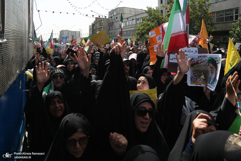 مراسم تشییع شهدای جنگ تحمیلی رژیم صهیونیستی در تهران-3