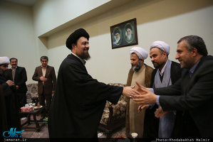 دیدار جمعی از مدیران آموزش و پرورش قائم شهر با سید حسن خمینی 