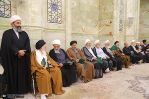 مراسم ترحیم آیت الله نورالله شاه آبادی(ره) در مسجد اعظم قم